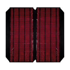 Nicebeam full body red light therapy bag open flat with illuminated LEDs