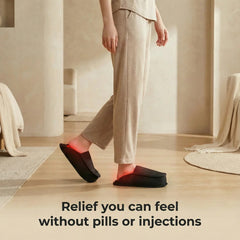 Woman walking at home in Nicebeam Red Light Therapy Slippers