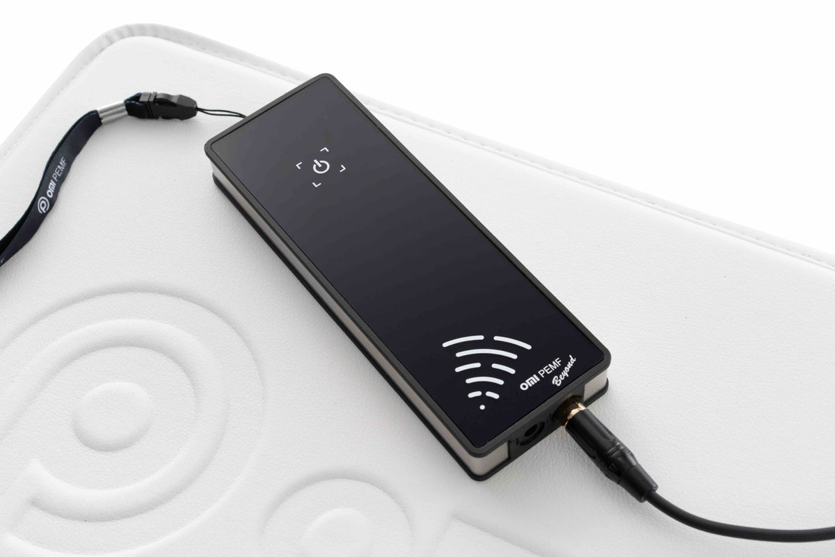 OMI Beyond wireless controller resting on the full body mat