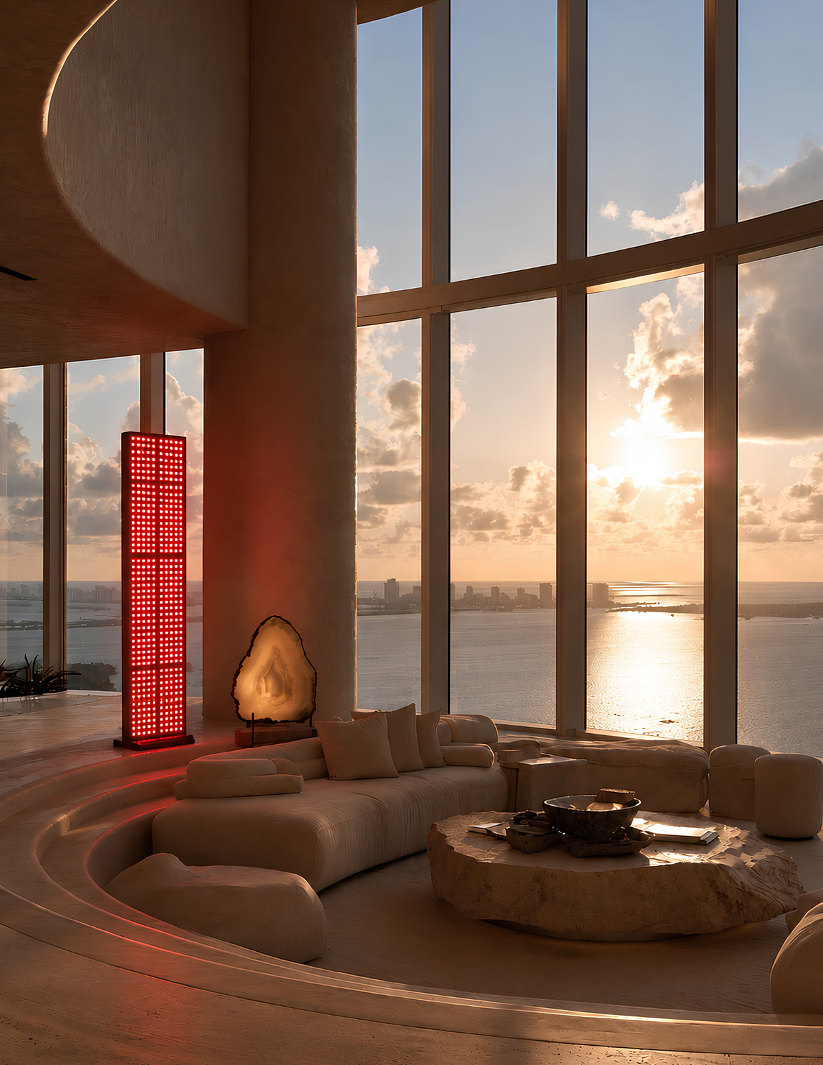 Protocol⁴ 3600W red and near infrared therapy panel in a private wellness space