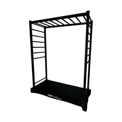 Angled view of the VibeStretch XL vibration stretching platform