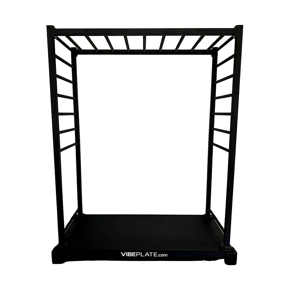 Front view of the VibeStretch XL vibration stretching platform